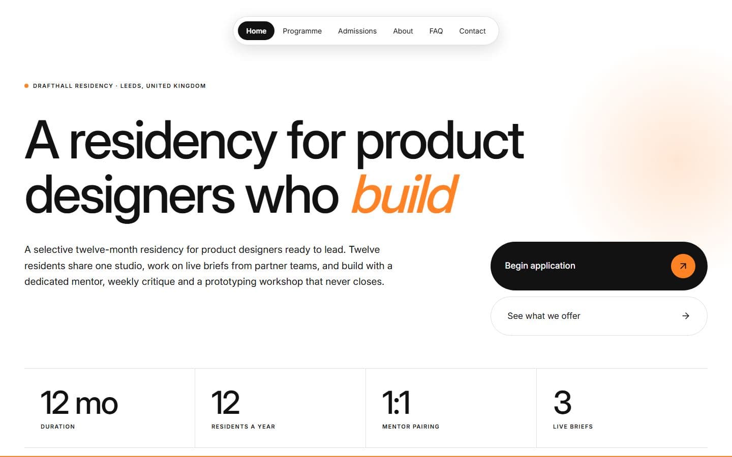 Drafthall Residency template
